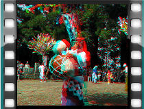 赤青メガネで見る立体動画